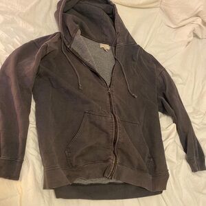 Brown Zip-Up Hoodie